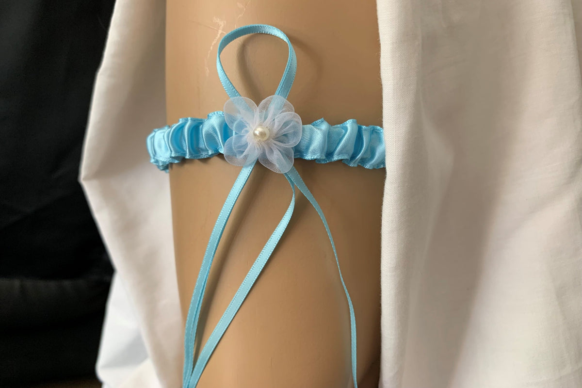 Sky blue garters
