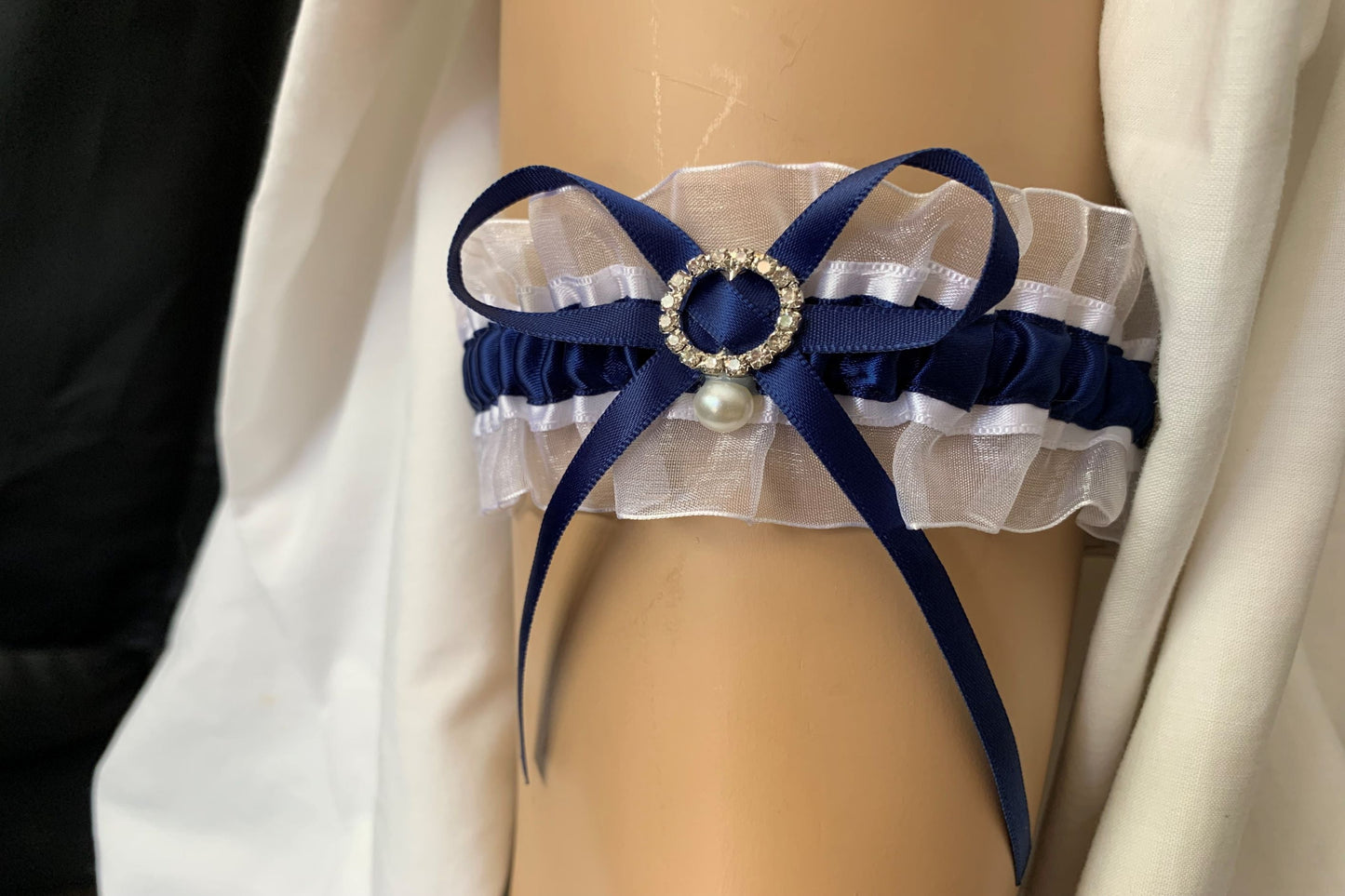 Navy blue garters