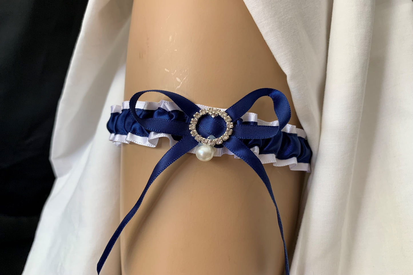 Navy blue garters