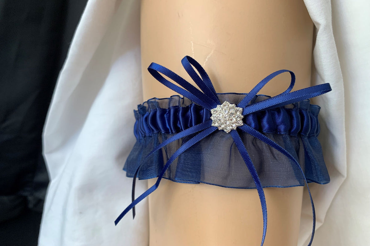Navy blue garters