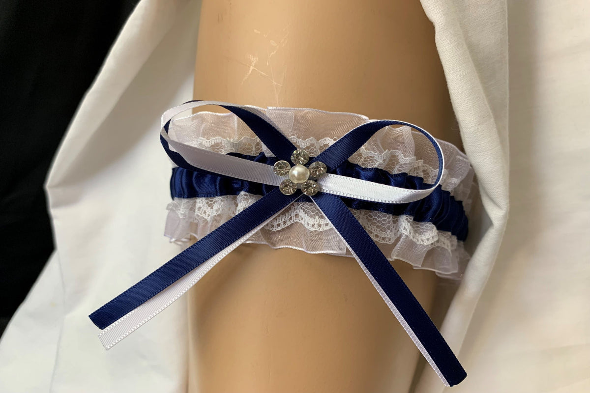Navy blue garters