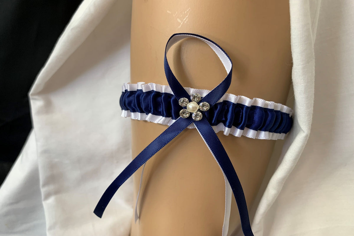 Navy blue garters